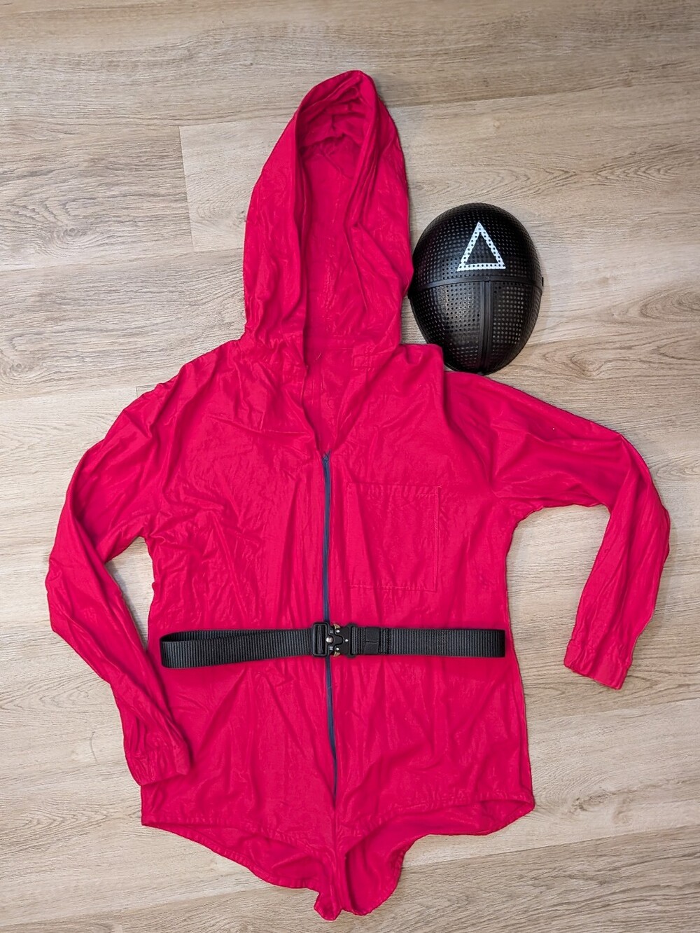 Squid Game One-Piece cosplay with Belt & mask